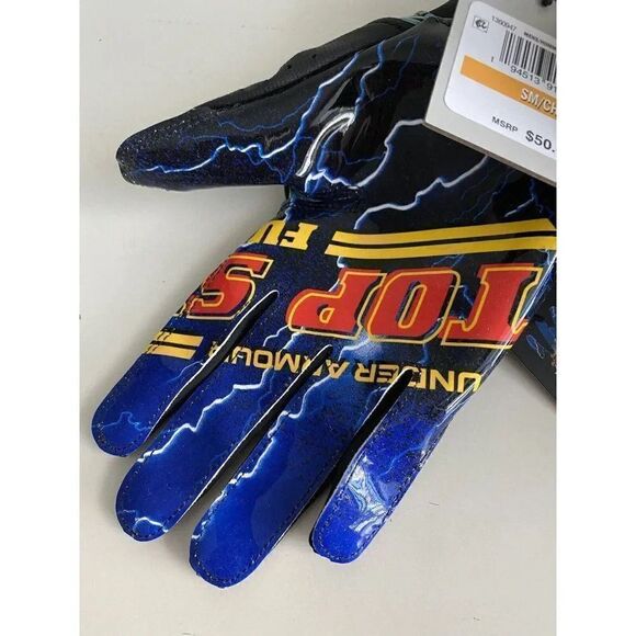 Under Armour UA Blur Limited Top Speed Full Throttle Football Gloves Men Size S - Picture 9 of 10